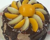 濃厚☆チョコバタークリームケーキ(桃)作り方13写真