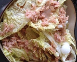 ルクルーゼで白菜ツナ厚揚げの煮浸し♡作り方4写真