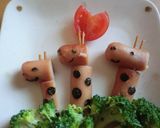 ウィンナーできりんさん☆お弁当に作り方4写真