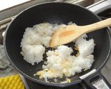 [簡単]チンゲン菜とカニの炒飯作り方2写真