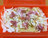 ランチに☆ルクエde塩麹醤油蒸し焼きそば作り方2写真
