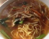 インスタントラーメンで野菜サンマーメン作り方6写真
