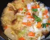 体が温まる野菜いっぱいヘルシー豆乳スープ作り方3写真