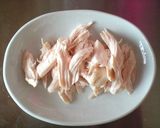 iHerbな食事アーモンド棒々鶏作り方2写真