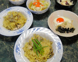 鶏肉と牛蒡のカレー炊き込みご飯作り方7写真