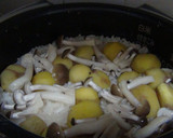 簡単！栗ときのこの炊き込みご飯作り方5写真