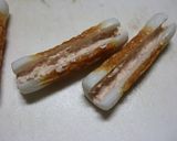 インゲンとツナをちくわにつめて甘辛ダレで作り方2写真