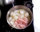 鶏と冬瓜の煮物、生姜をきかせて作り方3写真