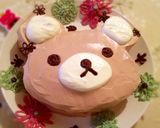リラックマ✾クリスマスケーキ＊誕生日にも作り方29写真