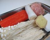 野菜たっぷりのつみれスープ作り方1写真