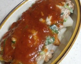 餅と納豆ほうれん草のミートソース焼き作り方2写真