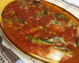 餅と納豆ほうれん草のミートソース焼き作り方3写真