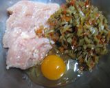 チキキンバーグ作り方1写真