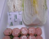 土鍋で白菜と鶏肉団子煮作り方1写真