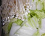 土鍋で白菜と鶏肉団子煮作り方2写真