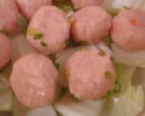 土鍋で白菜と鶏肉団子煮作り方5写真