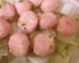 土鍋で白菜と鶏肉団子煮作り方6写真
