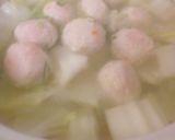 土鍋で白菜と鶏肉団子煮作り方8写真