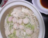 土鍋で白菜と鶏肉団子煮作り方11写真