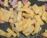 かぶの葉使いきり☆ベーコンと油揚げ炒め作り方3写真