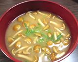 なめことえのきと豆腐の味噌汁作り方5写真