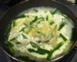 中華風ニラ玉温麺作り方5写真