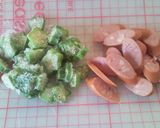ウィンナー＆オクラのカレー風煮びたし作り方1写真