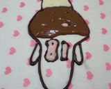 簡単キャラデコケーキ☆なめこ（＾0＾）/作り方4写真