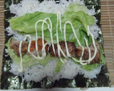 簡単♪美味しい♪鶏のからあげ海苔巻き♪作り方2写真