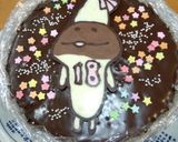 簡単キャラデコケーキ☆なめこ（＾0＾）/作り方8写真