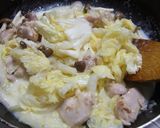 簡単♪ヘルシー＊白菜と鶏のクリーム煮＊作り方6写真