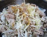 豚肉とキャベツの千切り合わせ盛り作り方6写真