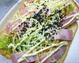 白菜×ベーコン×おかかの和トースト作り方4写真