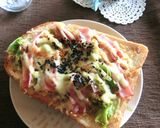 白菜×ベーコン×おかかの和トースト作り方5写真