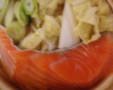 鮭入り鍋焼きうどん作り方4写真