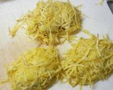 千切りサツマイモのチーズ包み焼き作り方4写真