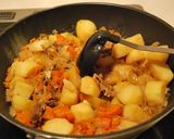 フライパンで大量に！肉じゃが作り方4写真