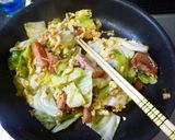 スパム入り野菜炒め♪作り方3写真