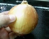 我流　玉葱の皮剥き作り方1写真