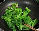 なばなと枝豆の青菜炒め作り方3写真