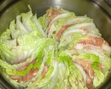 【簡単】白菜と豚肉のミルフィーユみぞれ鍋作り方1写真