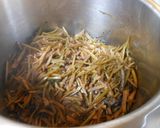 生姜・椎茸・昆布・サツマイモの茎で…佃煮作り方3写真