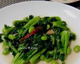 なばなと枝豆の青菜炒め作り方7写真
