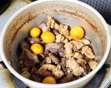 レバーと玉紐の醤油煮作り方8写真