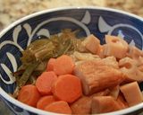 ほっくりレンコンと天ぷらの煮物作り方5写真