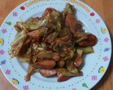 超簡単☆魚ニソ＆キャベツ炒め作り方3写真