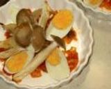 大粒しめじとゆで卵のチーズのせ(^^)作り方3写真