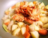豚バラとじゃが芋のキムチ炒め煮作り方4写真