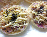 紫蘇おかか海苔風味　蓮根の和トースト作り方3写真