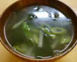 長ネギとワカメのスープ作り方12写真